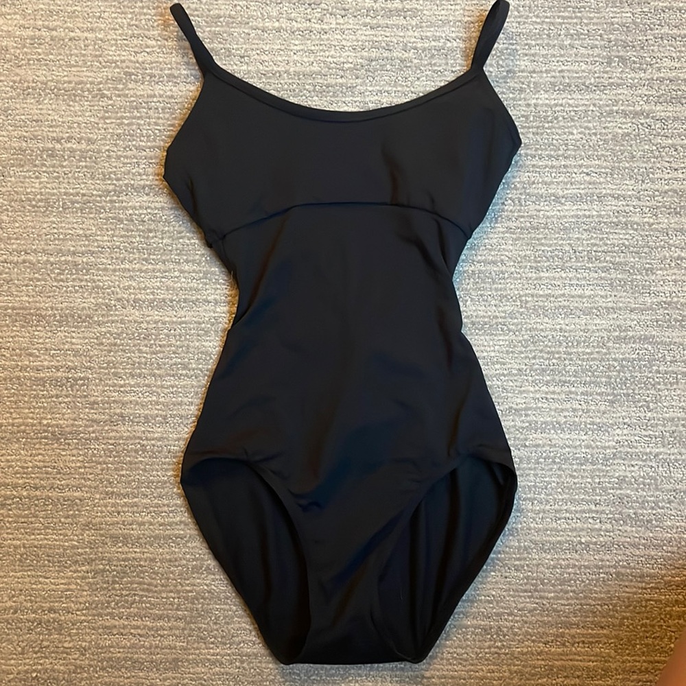 Black Capezio leotard, adult small